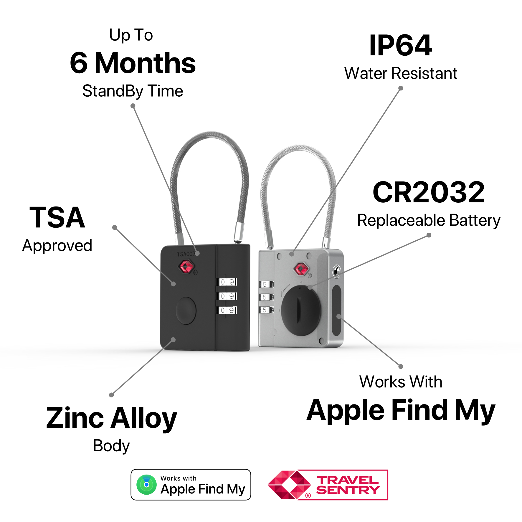 AirLock - Smart Anti-Loss TSA Travel Lock-1
